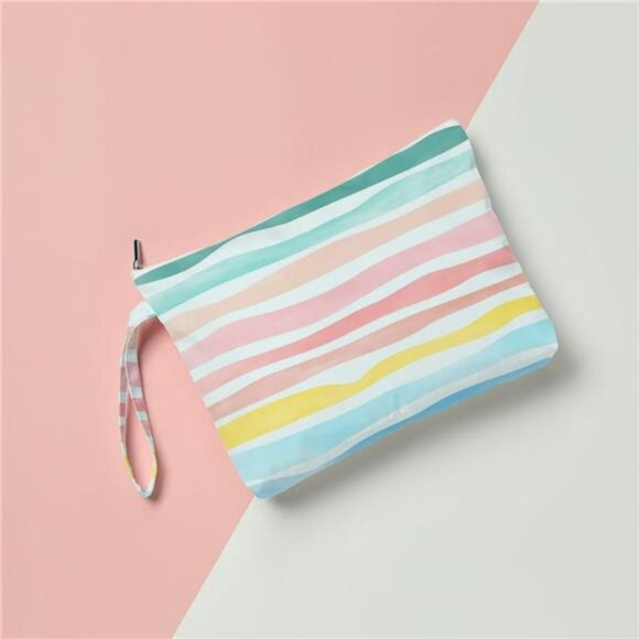 Waterproof Wet Dry Bag for Swim Diapers Makeup Travel Toiletry Zipper Pouch - Picture 5 of 7